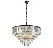 Подвесная люстра Divinare Nova 3001/01 LM-25 Цвет плафонов прозрачный Цвет арматуры черный