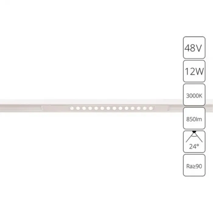 Магнитный трековый светильник Arte Lamp OPTIMA A7286PL-1WH от ImperiumLoft