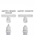 Адаптер с вводом питания Linea Optima Для гибкого неона Loop A492033-1