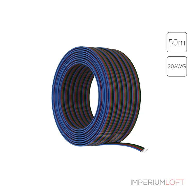 Провод 4-жильный для светодиодной ленты RGB 50м 20AWG A20-4W Arte Lamp STRIP-ACCESSORIES A20-4W