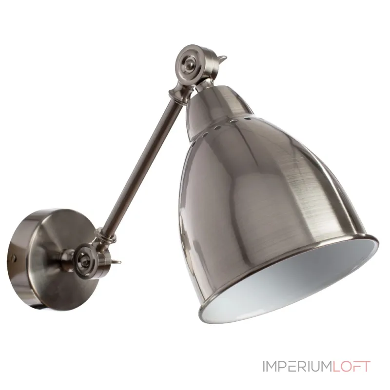 Бра Arte Lamp BRACCIO A2054AP-1SS Бра Arte Lamp BRACCIO A2054AP-1SS