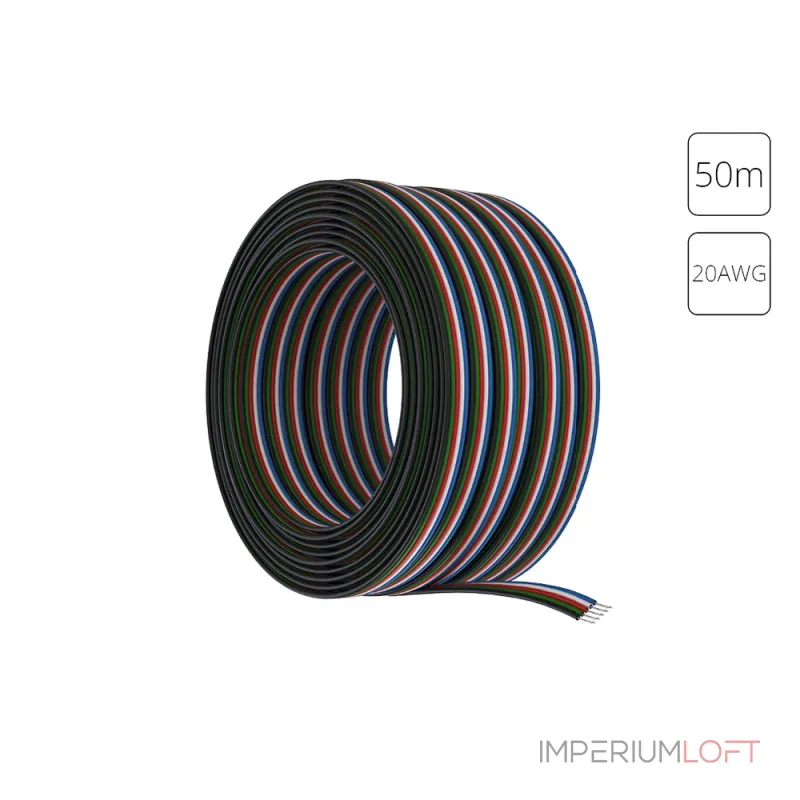 Провод 5-жильный для светодиодной ленты RGBW 50м 20AWG A20-5W Arte Lamp STRIP-ACCESSORIES A20-5W