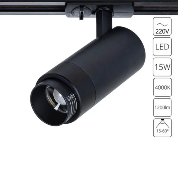 Трековый светильник Arte Lamp MERAK A3540PL-1BK от ImperiumLoft