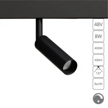 Магнитный трековый светильник Arte Lamp LINEA 0.1-10VA4680PL-1BK