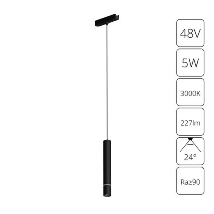 Магнитный трековый светильник Arte Lamp RAPID A1159PL-1BK от ImperiumLoft