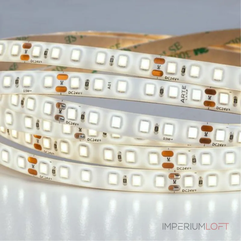 Светодиодная лента 24V 9,6W/m 4000К 5м Arte Lamp AQUA TAPE A2412008-05-4K