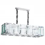 Подвесной светильник Divinare Ostin 1100/02 SP-12 Цвет арматуры хром Цвет плафонов прозрачный от ImperiumLoft
