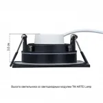 Точечный встраиваемый светильник Arte Lamp GIRO A2866PL-1BK