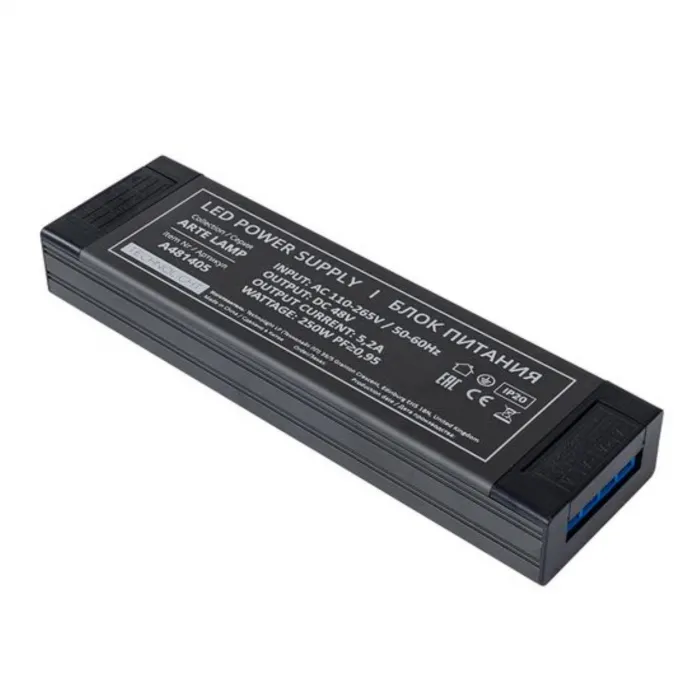 Блок питания 48V 250W 5.2А Arte Lamp PRO A481405N от ImperiumLoft