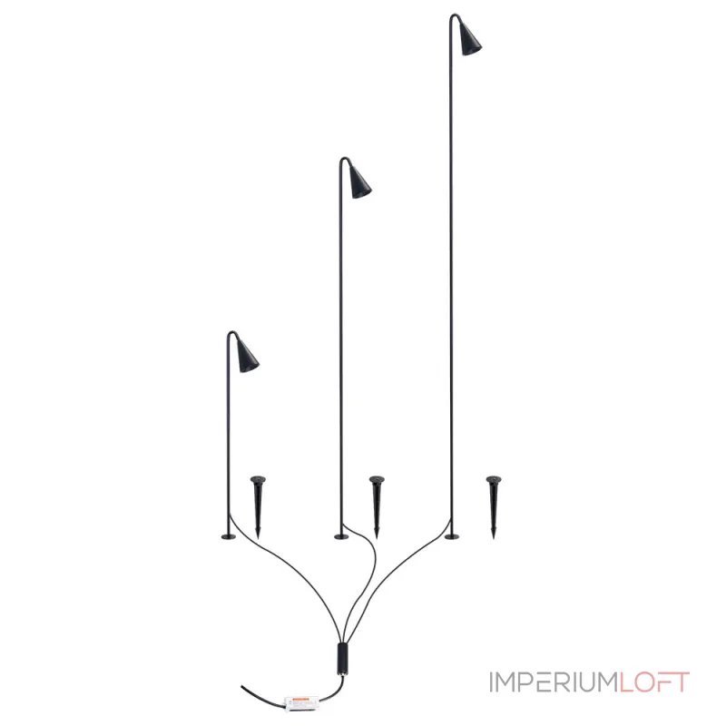 Грунтовый светильник Arte Lamp MULIPHEIN A1084PA-3BK