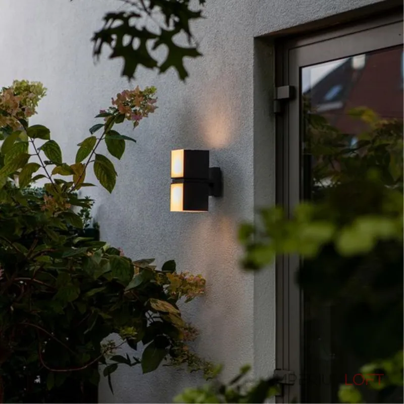 Уличный настенный светильник Arte lamp BELGRADE A5193AL-2BK