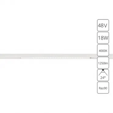 Магнитный трековый светильник Arte Lamp OPTIMAA7267PL-1WH