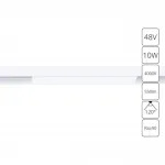 Магнитный трековый светильник Arte Lamp LINEA A4662PL-1WH