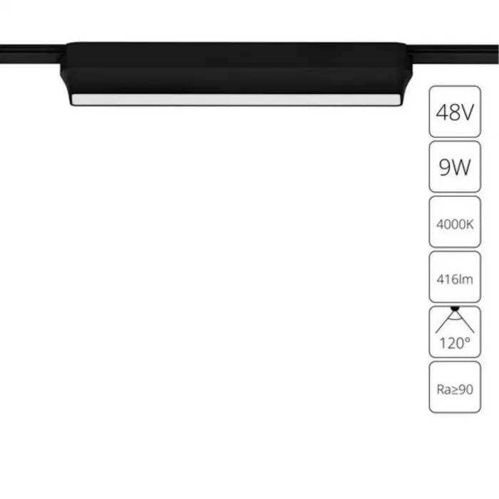 Магнитный трековый светильник Arte Lamp RAPID A6153PL-1BK от ImperiumLoft