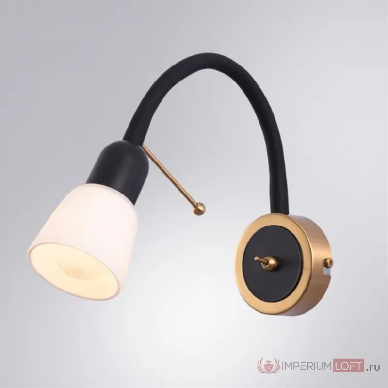 Бра Arte Lamp LETTURA A7009AP-1BK от ImperiumLoft