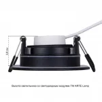 Точечный встраиваемый светильник Arte Lamp GIRO A2867PL-1BK