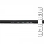 Магнитный трековый светильник Arte Lamp LINEA A4665PL-1BK