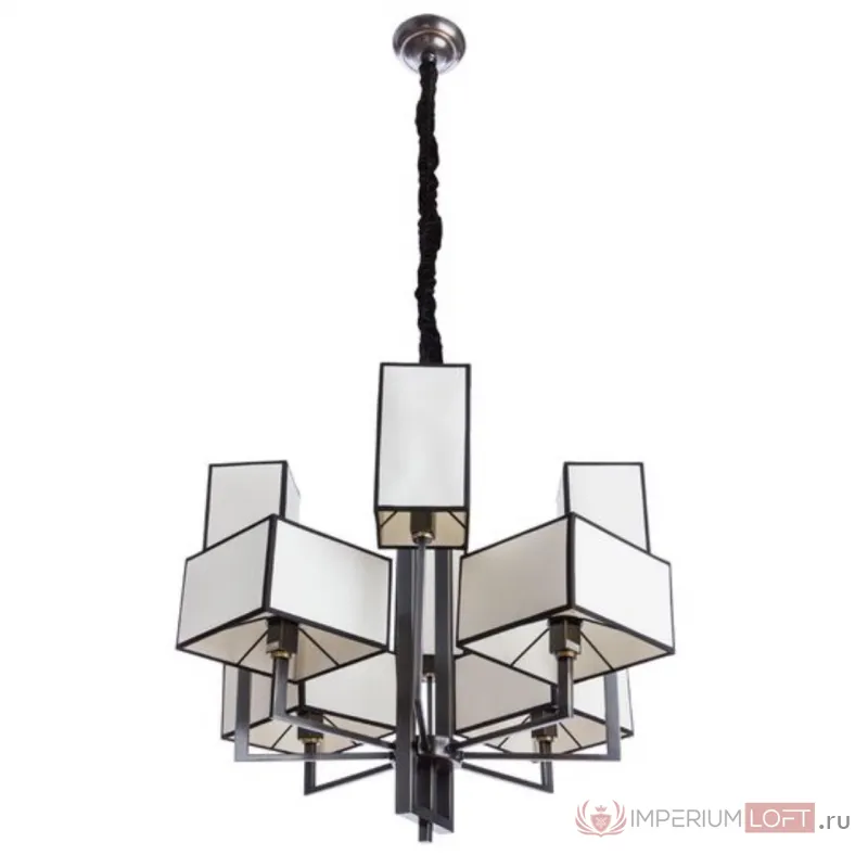Подвесная люстра Divinare Porta 5933/01 LM-8 Цвет арматуры коричневый Цвет плафонов кремовый от ImperiumLoft