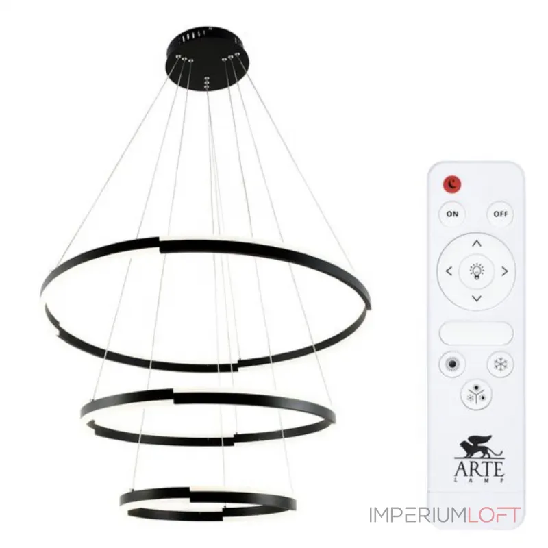 Подвесная люстра Arte Lamp ALFIE A2180SP-60BK