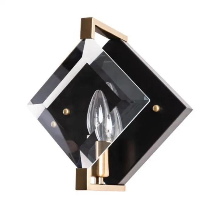 Бра Divinare Elliot 7304/04 AP-1 Цвет арматуры черный Цвет плафонов прозрачный от ImperiumLoft