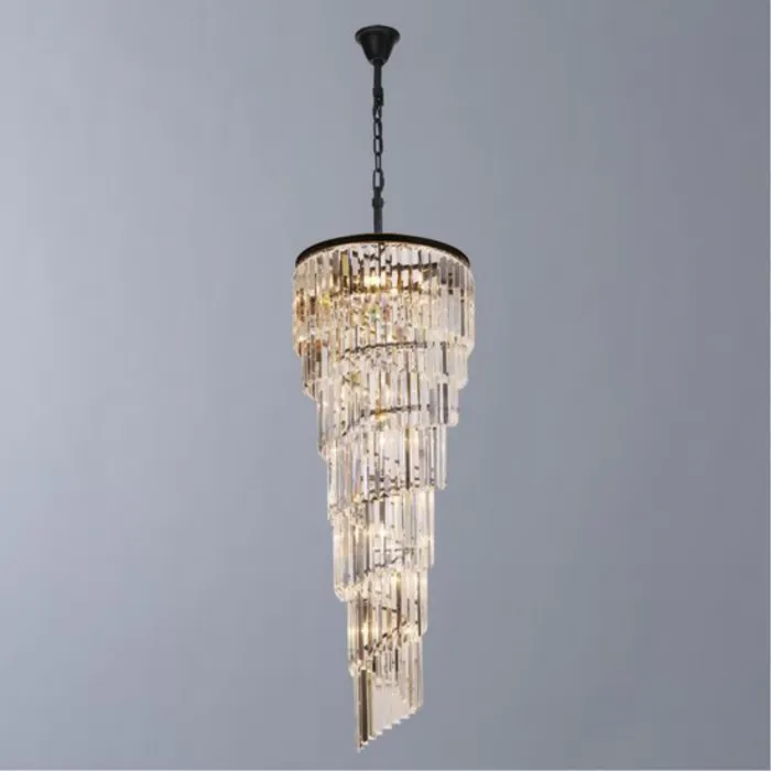 Подвесной светильник Divinare Charlotte 3011/01 SP-15 Цвет плафонов прозрачный Цвет арматуры золото от ImperiumLoft