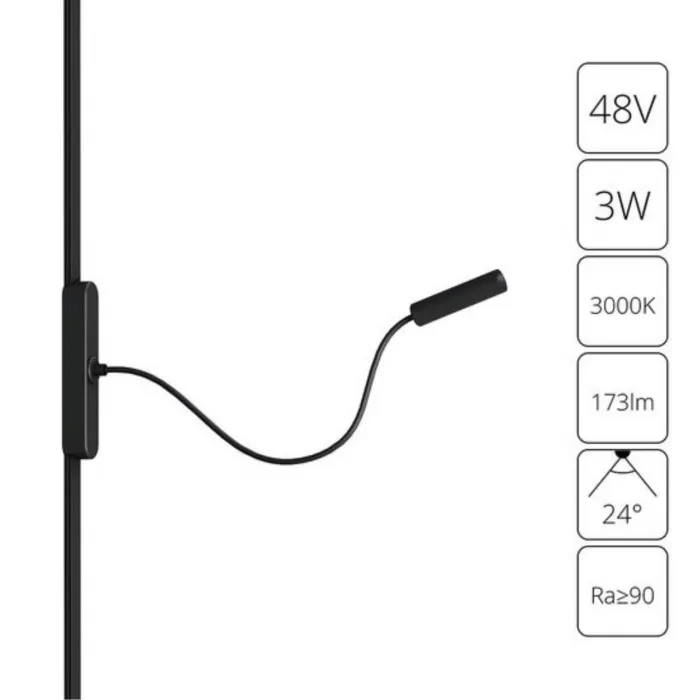 Магнитный трековый светильник Arte Lamp RAPID A1162PL-1BK от ImperiumLoft