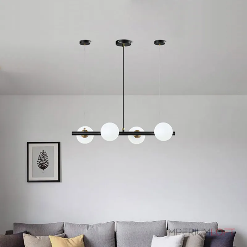 Подвесной реечный светильник HAKON L Черный от ImperiumLoft