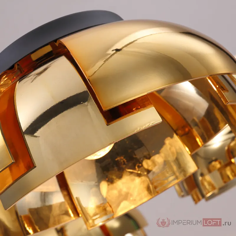 Люстра на штанге GRADE D105 5 lamps Gold от ImperiumLoft