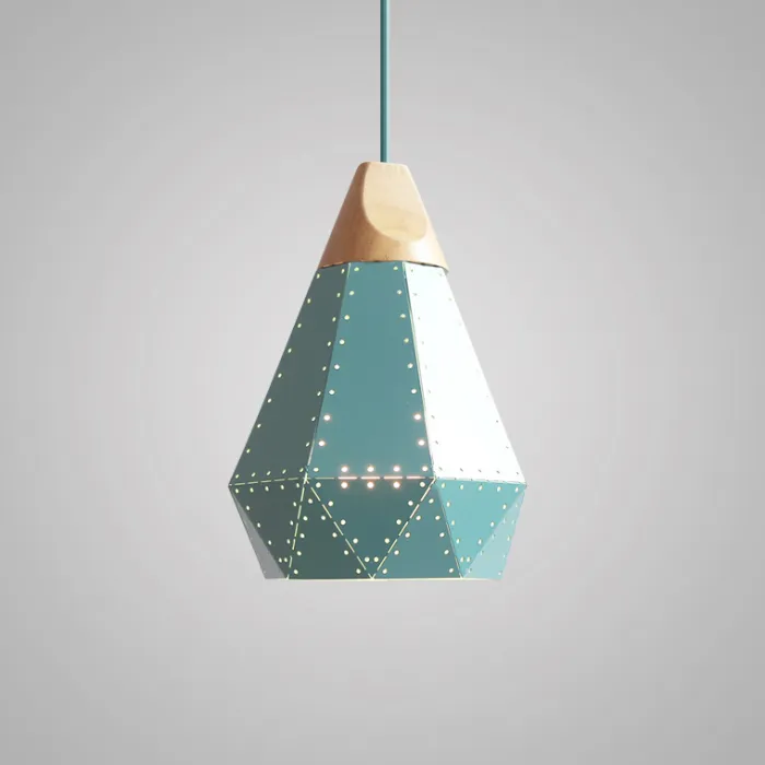 Подвесной светильник EDGE D22 B Green от ImperiumLoft