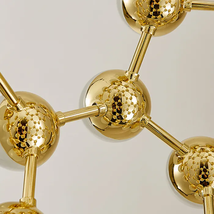 Подвесная люстра MESH D75 Gold от ImperiumLoft