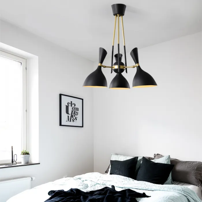 Подвесная люстра TRUMPET D52 Black от ImperiumLoft