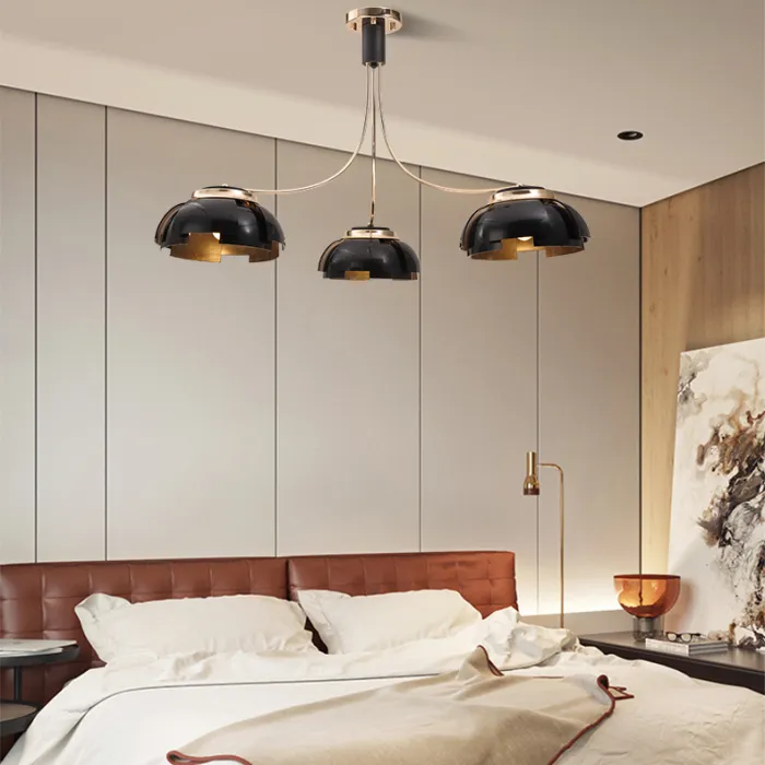 Люстра на штанге GRADE D105 3 lamps Gold/Black от ImperiumLoft