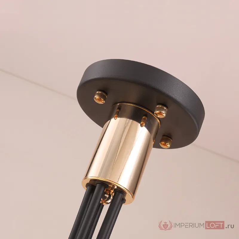 Люстра на штанге GRADE D105 5 lamps Gold от ImperiumLoft