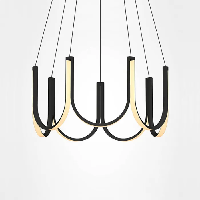 Подвесная люстра U-SERIES for Arpel D100 Black от ImperiumLoft