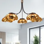 Люстра на штанге GRADE D105 3 lamps Gold/Black от ImperiumLoft