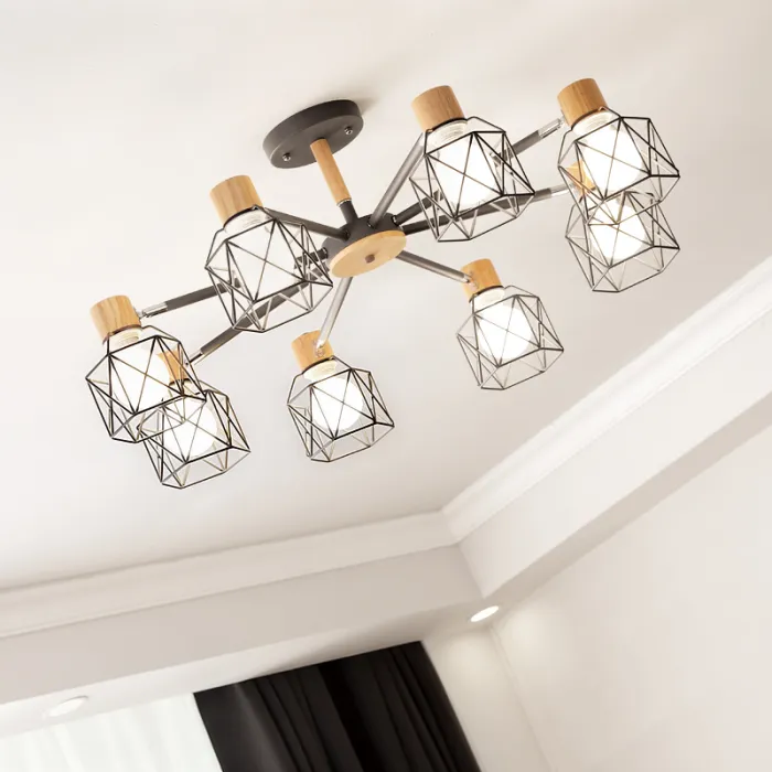 Потолочная люстра CORF B3 Black 3 lamps от ImperiumLoft