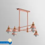 Подвесной реечный светильник FANTA LONG Pink от ImperiumLoft