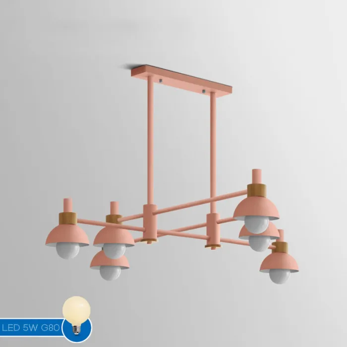 Подвесной реечный светильник FANTA LONG Pink от ImperiumLoft