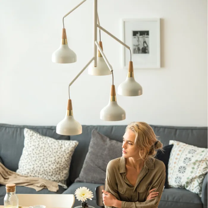 Люстра на штанге OPLAND CH D37 White от ImperiumLoft