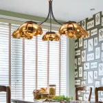 Люстра на штанге GRADE D105 3 lamps Gold/Black от ImperiumLoft