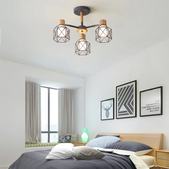 Потолочная люстра CORF B3 Black 3 lamps от ImperiumLoft