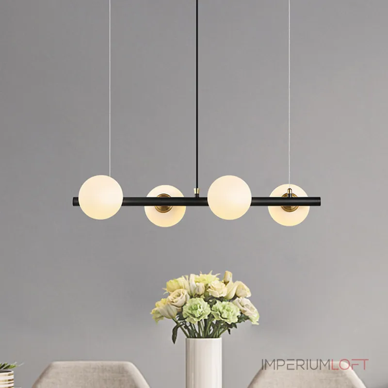 Подвесной реечный светильник HAKON L Черный от ImperiumLoft