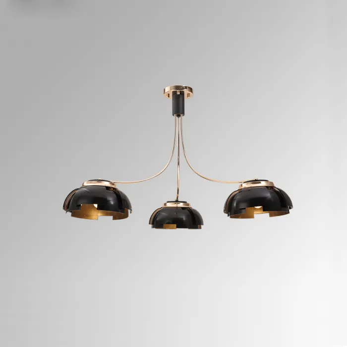 Люстра на штанге GRADE D105 3 lamps Gold/Black от ImperiumLoft