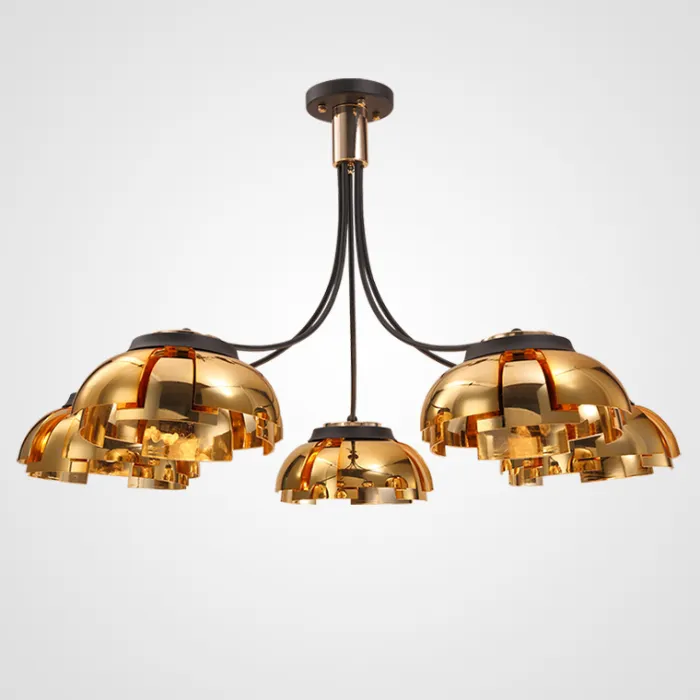 Люстра на штанге GRADE D105 5 lamps Gold от ImperiumLoft