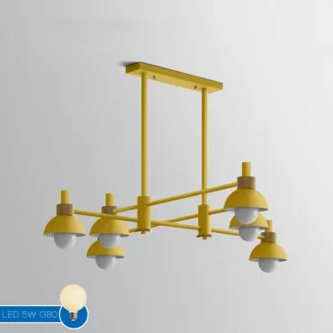 Подвесной реечный светильник FANTA LONG Yellow от ImperiumLoft