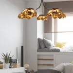 Люстра на штанге GRADE D105 3 lamps Gold/Black от ImperiumLoft