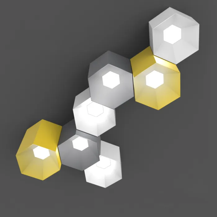 Потолочный светильник HEXAGON B H15 Blue от ImperiumLoft