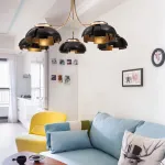Люстра на штанге GRADE D105 3 lamps Gold/Black от ImperiumLoft
