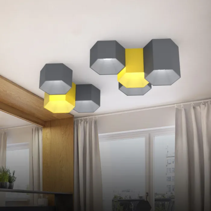Потолочный светильник HEXAGON B H15 Blue от ImperiumLoft