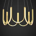Подвесная люстра U-SERIES for Arpel D80 Gold от ImperiumLoft